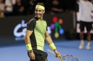 Rafael Nadal oftens trains with young players at his academy, sharing tips on tennis.